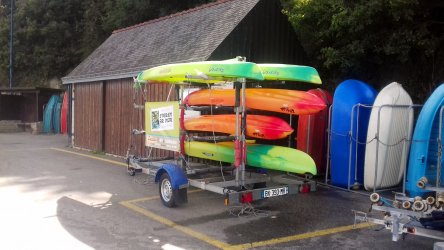 Point de rendez-vous Kayak au bout du quai de Brigneau